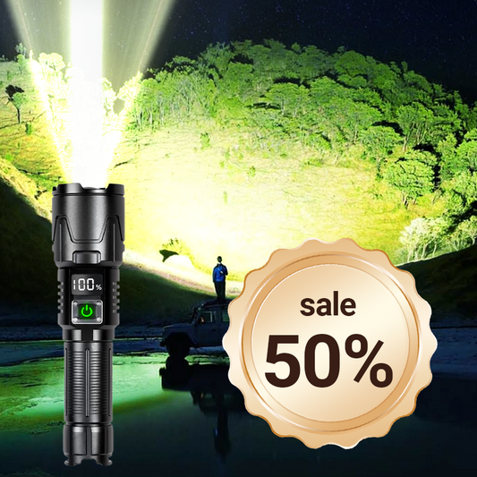 Tumplus®LED Rechargeable Tactical Laser Flashlight 90000 High Lumens