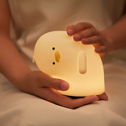 Cute Duck Silicone Clap-On Night Light