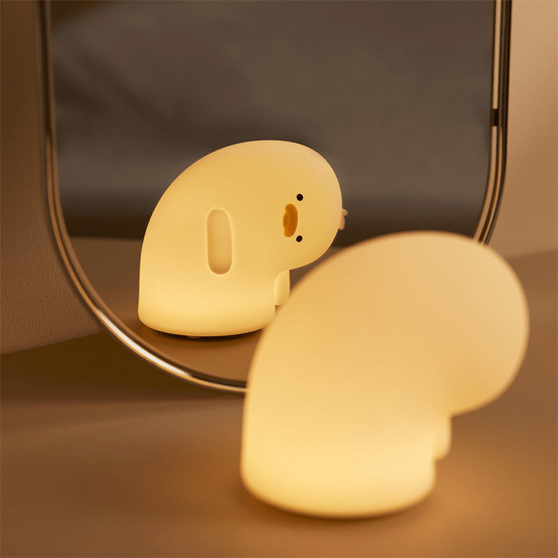 Cute Duck Silicone Clap-On Night Light