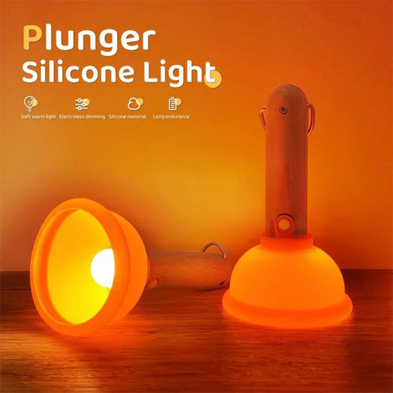 Cute Plunger Night Lamp - Dimmable & Rechargeable