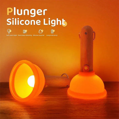 Cute Plunger Night Lamp - Dimmable & Rechargeable