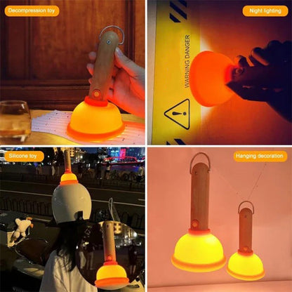 Cute Plunger Night Lamp - Dimmable & Rechargeable