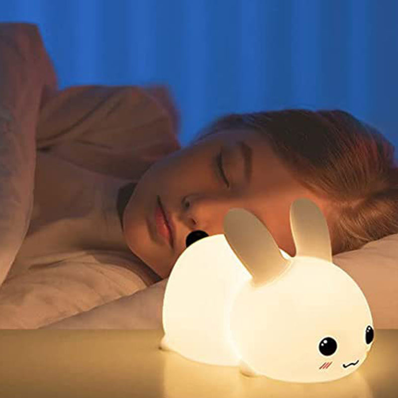 Rabbit USB Colorful LED Silicone Night Light