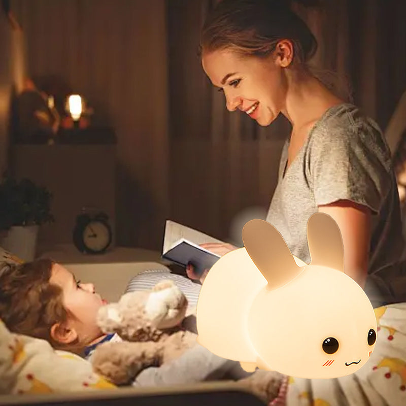 Rabbit USB Colorful LED Silicone Night Light