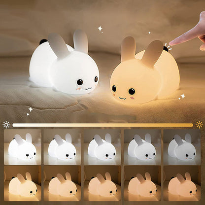 Rabbit USB Colorful LED Silicone Night Light